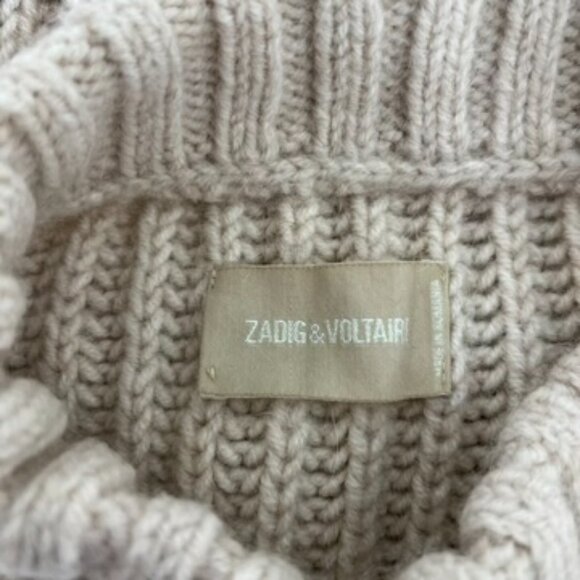 Zadig & Voltaire Marlon Awa Alpaca Blend Cream Sweater - Picture 12 of 16